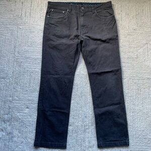 Mens Prana SlimFit Classic Casual Dark Grey Pants Size 36x30